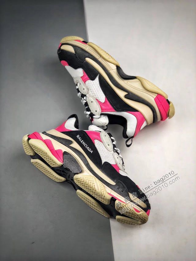 Balenciaga經典款男女鞋 巴黎世家頂級版本Triple-S 17老爹鞋 Balenciaga情侶款老爹鞋  hdbl1232